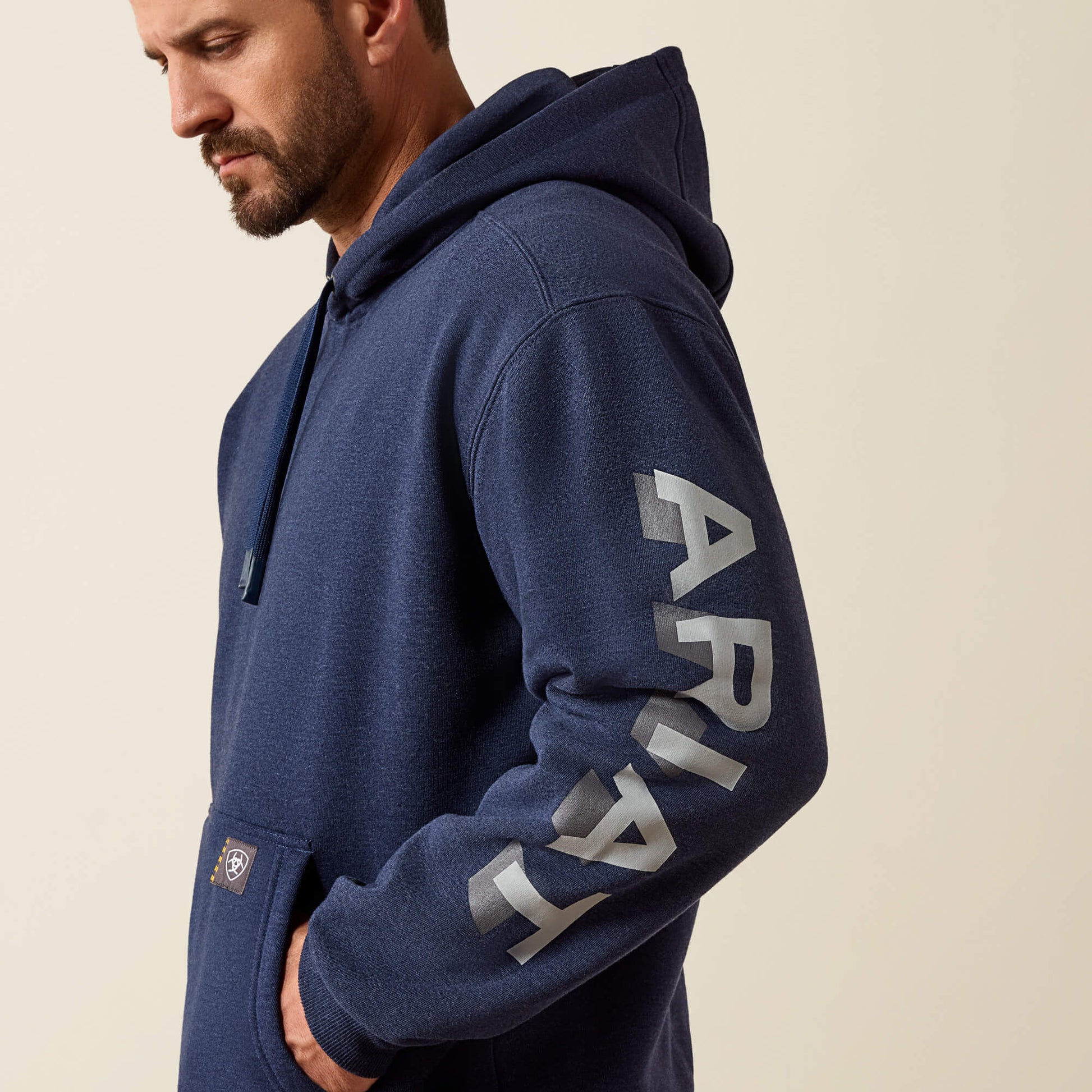 Rebar Lightweight Logo Hoodie Ariat Men|Work