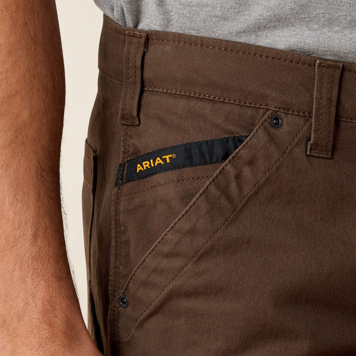 Rebar M5 Straight DuraStretch Washed Twill Dungaree Straight Leg Pant Ariat Men|Work