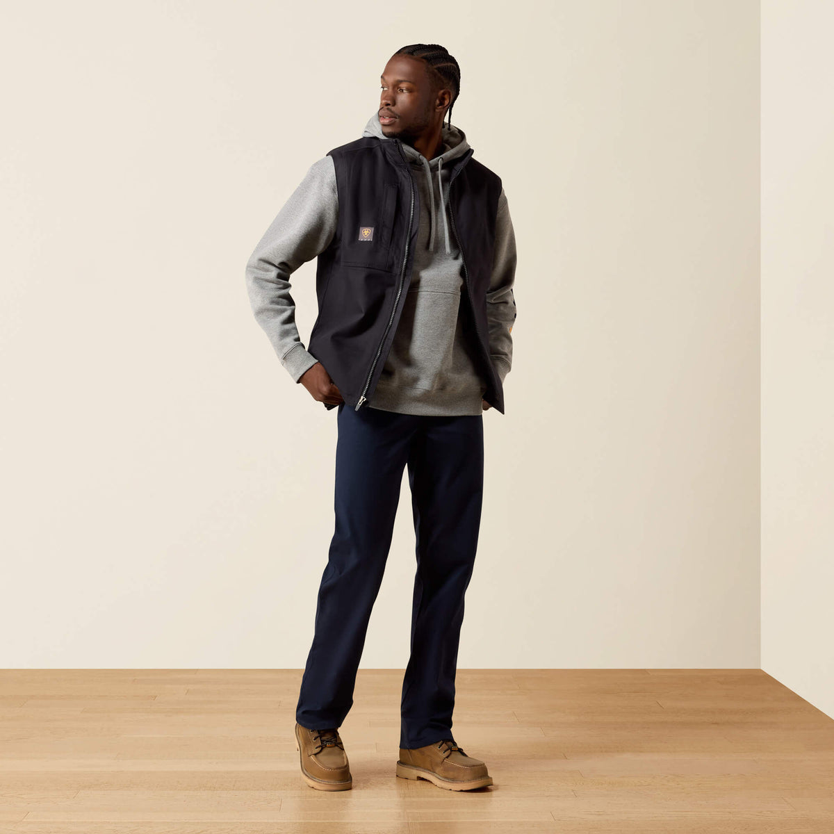 Rebar DuraCanvas Vest Ariat Men|Work