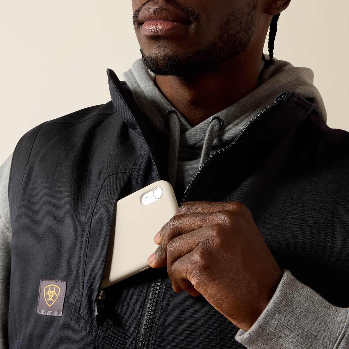 Rebar DuraCanvas Vest Ariat Men|Work