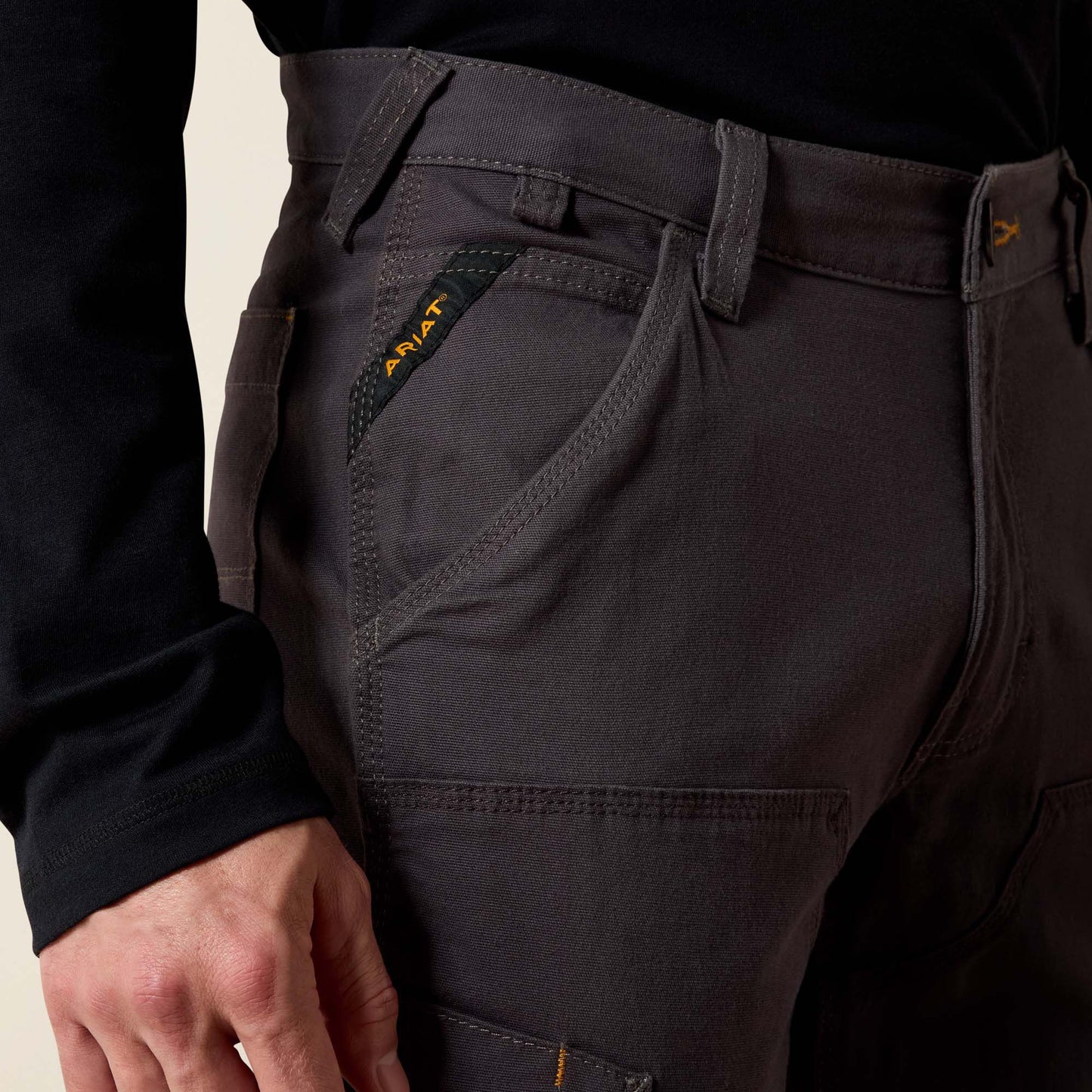 Rebar M4 Relaxed DuraStretch Made Tough Double Front Straight Pant Ariat Men|Work