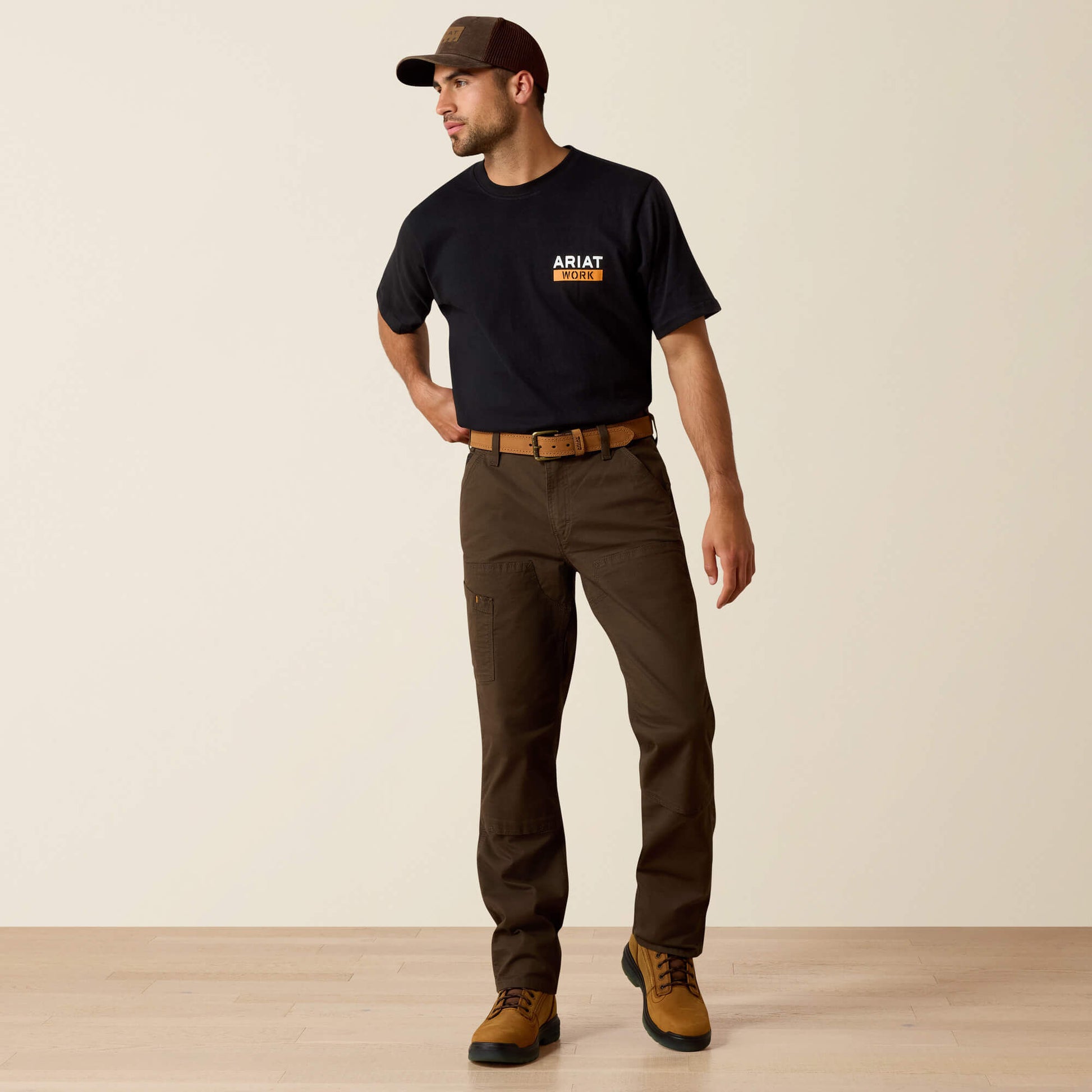 Rebar M4 Relaxed DuraStretch Made Tough Double Front Straight Pant Ariat Men|Work