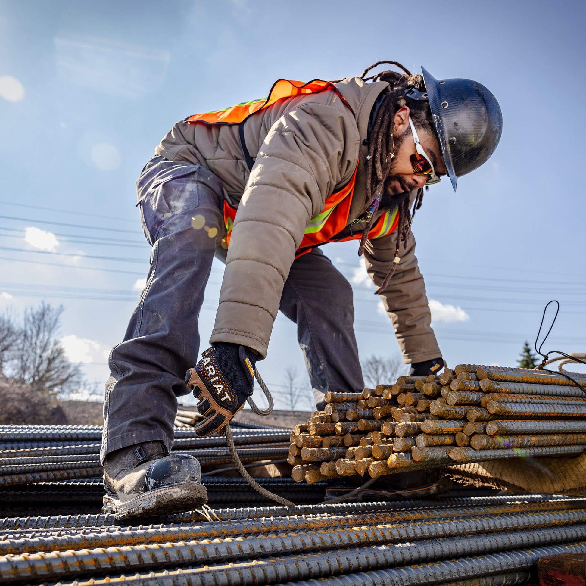 Rebar M4 Relaxed Made Tough Cargo Straight Pant Ariat Men|Work