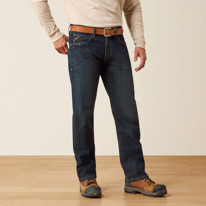 Rebar M4 Relaxed DuraStretch Basic Stackable Straight Leg Jean Ariat Men|Work