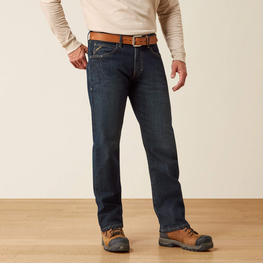 Rebar M4 Relaxed DuraStretch Basic Stackable Straight Leg Jean Ariat Men|Work