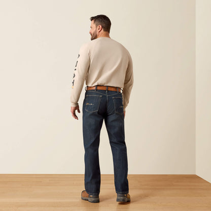 Rebar M4 Relaxed DuraStretch Basic Stackable Straight Leg Jean Ariat Men|Work