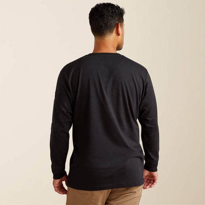 Rebar Cotton Strong Standard Logo Pocket T-Shirt Ariat Men|Work