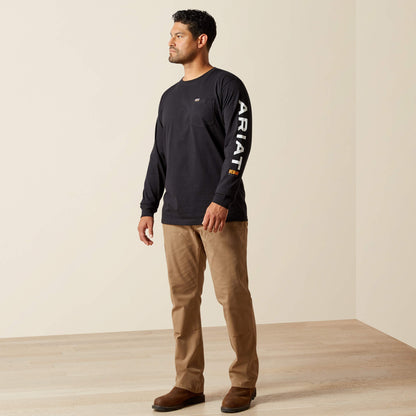 Rebar Cotton Strong Standard Logo Pocket T-Shirt Ariat Men|Work