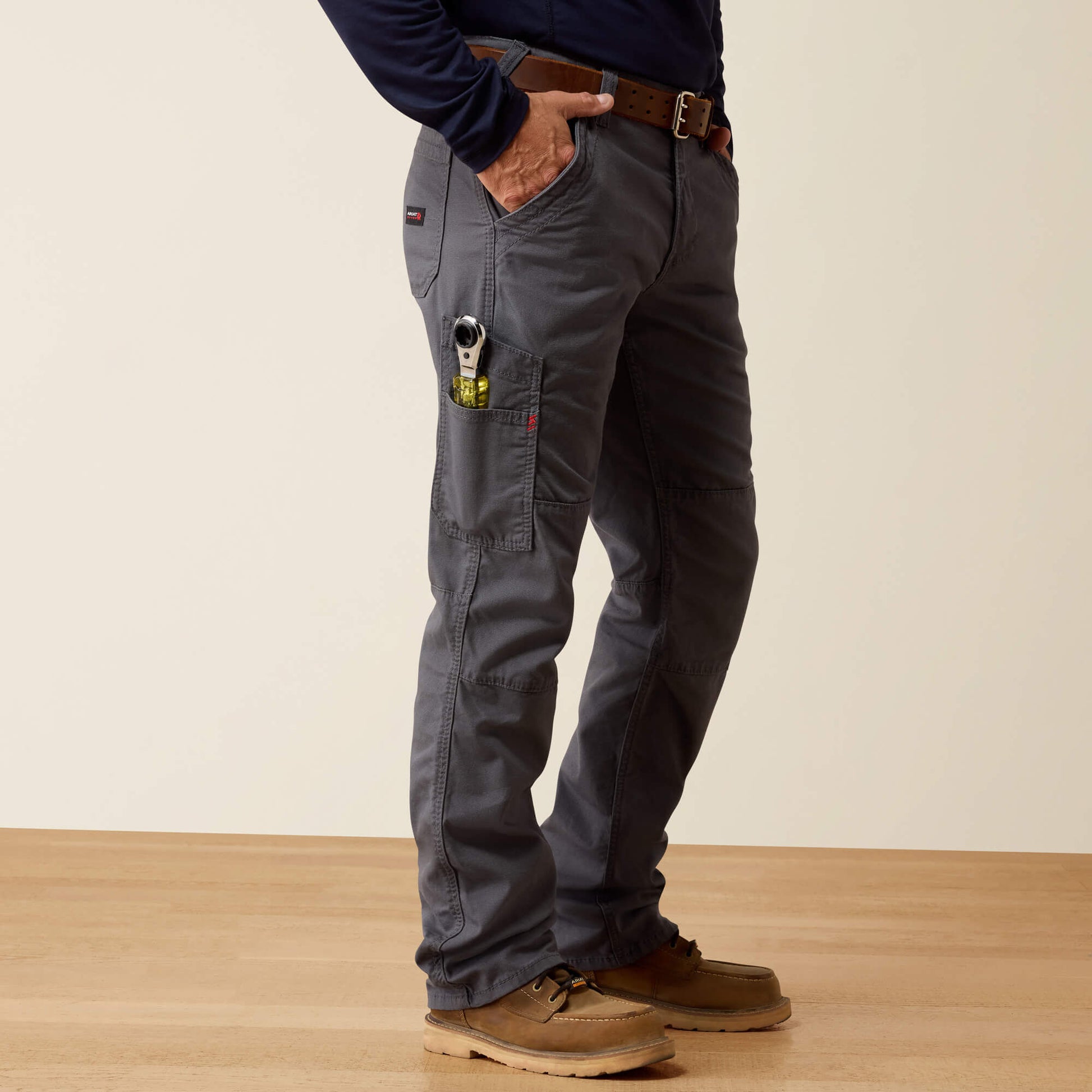 FR M5 Straight DuraStretch DuraLight Cordura Canvas Straight Pant Ariat Men|Work