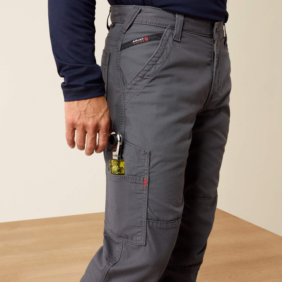 FR M5 Straight DuraStretch DuraLight Cordura Canvas Straight Pant Ariat Men|Work