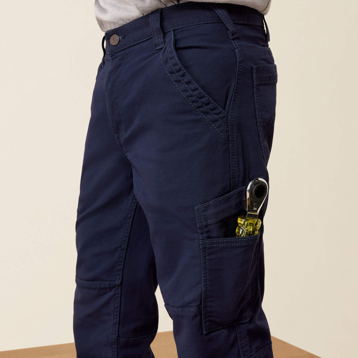 FR M5 Straight DuraStretch DuraLight Cordura Canvas Straight Pant Ariat Men|Work