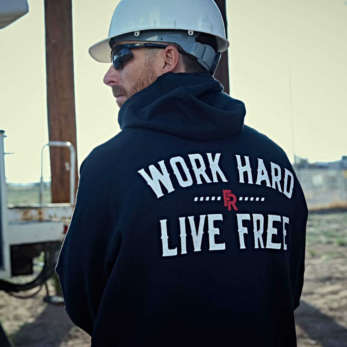 FR DuraStretch Work Hard Live Free Hoodie Ariat Men|Work