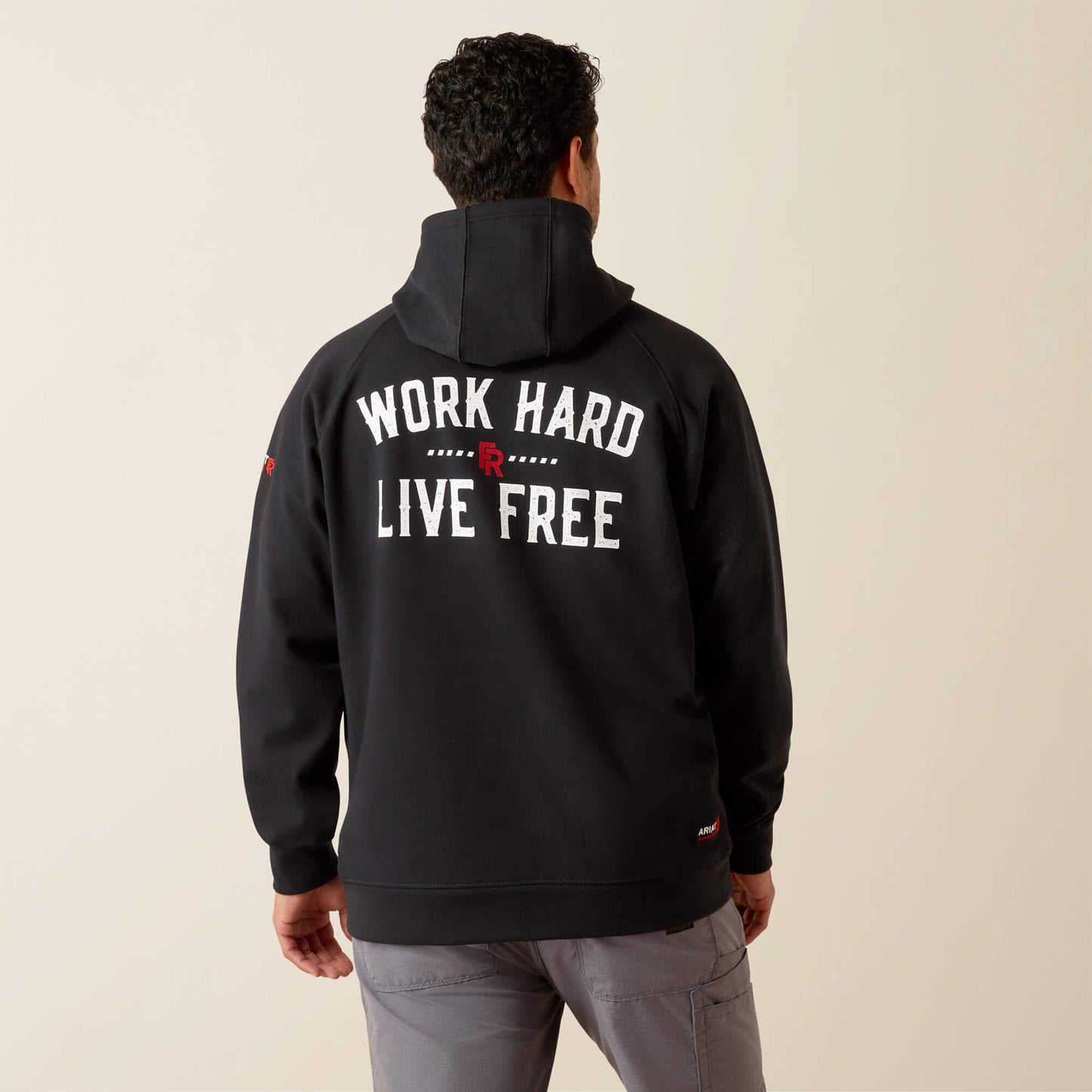 FR DuraStretch Work Hard Live Free Hoodie Ariat Men|Work
