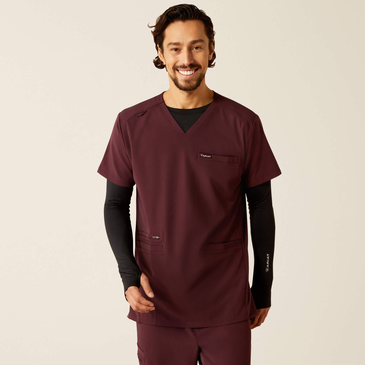 Derham 6 Pocket Scrub Top Ariat Men