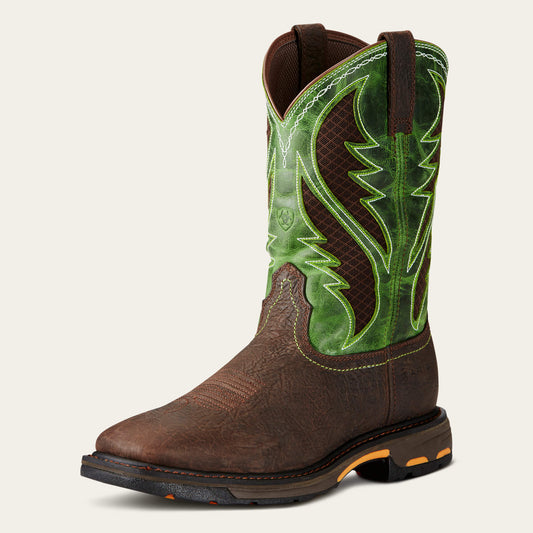 WorkHog Wide Square Toe VentTEK Composite Toe Work Boot Ariat Men|Work