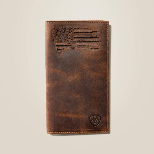 Rodeo Wallet Patriot Flag Embroidery Ariat Men|Accessories