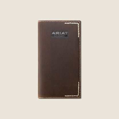 Thick Stitch Checkbook Wallet Ariat Men|Accessories