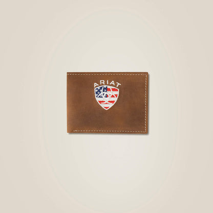 Flag Shield Bifold Wallet Ariat Men|Accessories