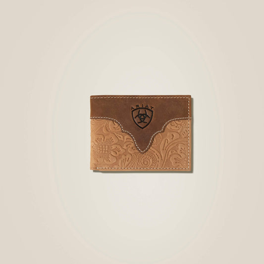 Tooled Leather Bifold Wallet Ariat Men|Accessories