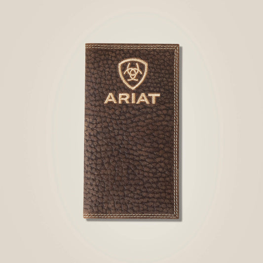 Pebble Leather Rodeo Wallet Ariat Men|Accessories