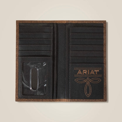 Pebble Leather Rodeo Wallet Ariat Men|Accessories