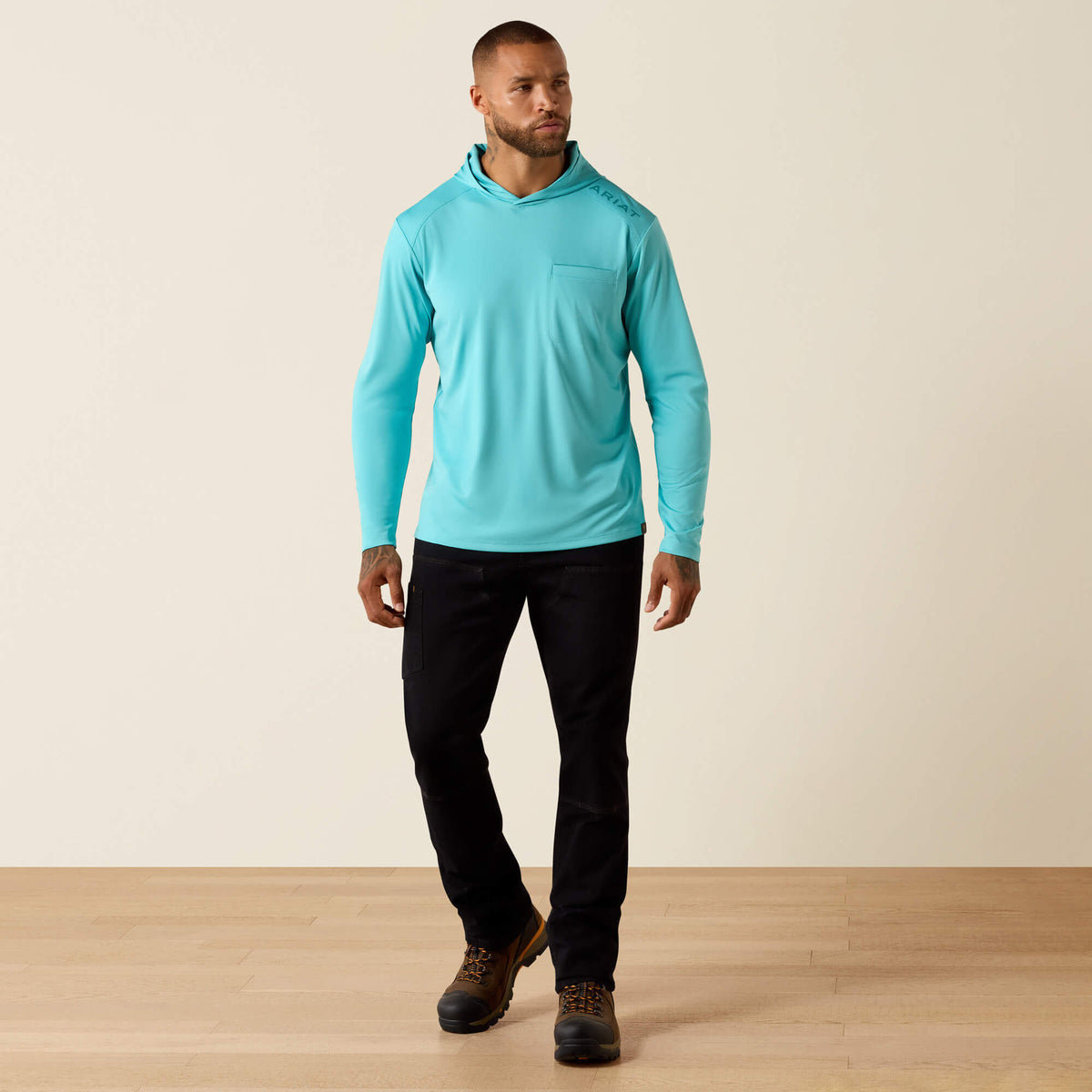 Rebar Sunblocker Hooded T-Shirt Ariat Men|Work