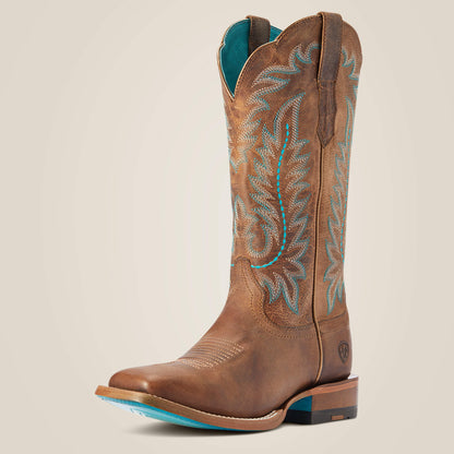 Frontier Tilly Wide Square Toe Western Boot Ariat Women