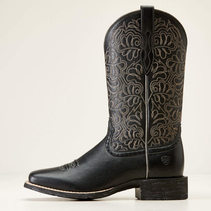 Round Up Remuda Wide Square Toe Western Boot Ariat Women