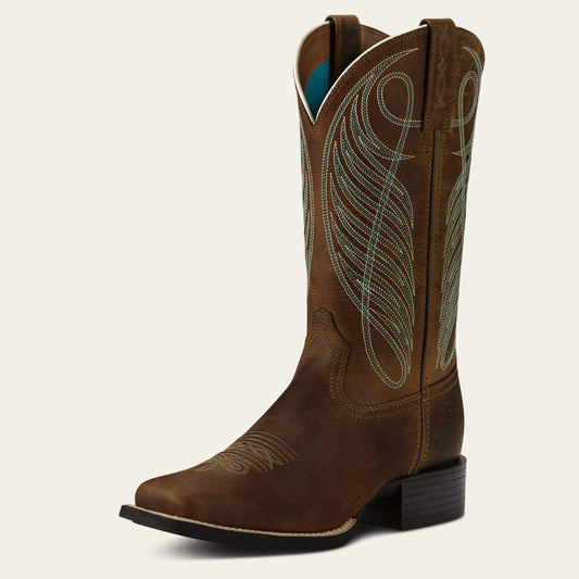 Round Up Wide Square Toe Western Boot Ariat Women