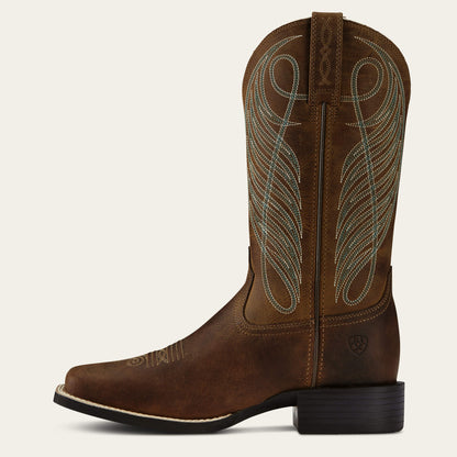 Round Up Wide Square Toe Western Boot Ariat Women