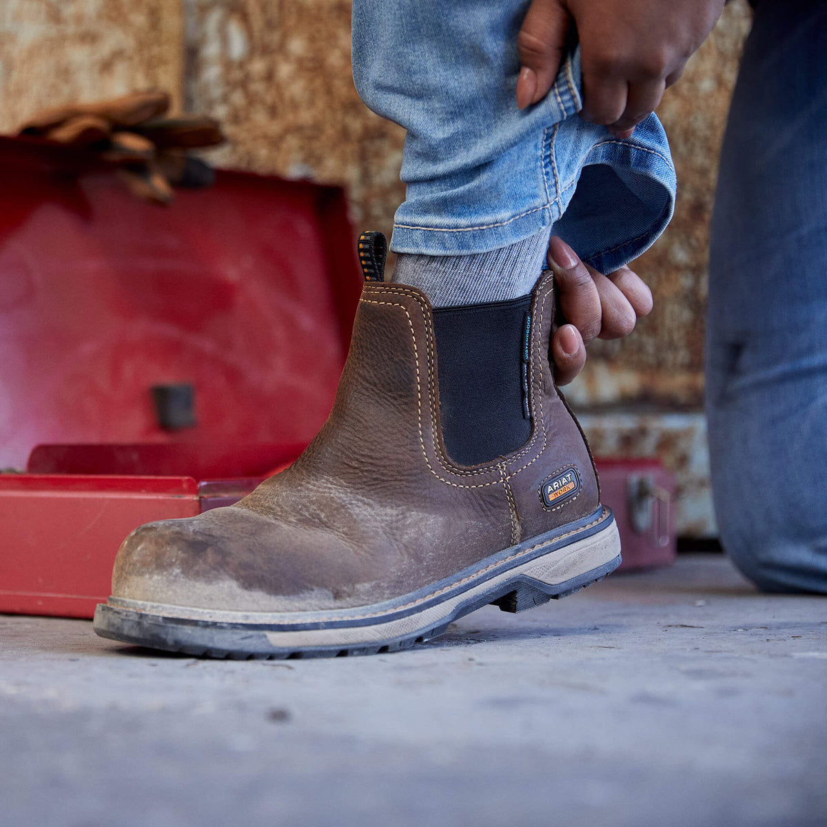 Riveter Chelsea CSA Waterproof Composite Toe Work Boot Ariat Women|Work