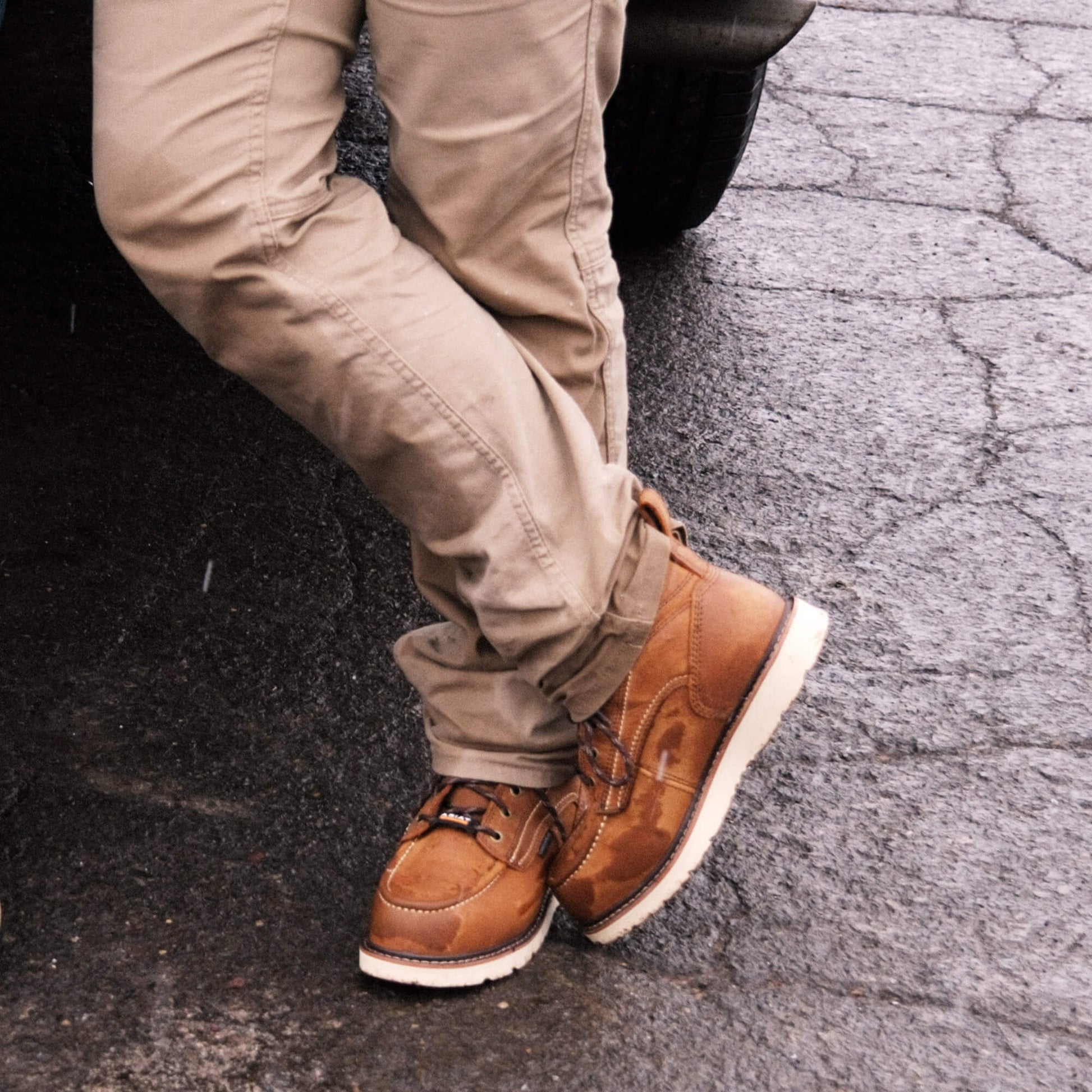 Rebar Wedge Moc Toe Waterproof Composite Toe Work Boot Ariat Women|Work