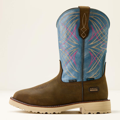 Activator Waterproof Wide Square Toe Steel Toe Work Boot Ariat Women|Work