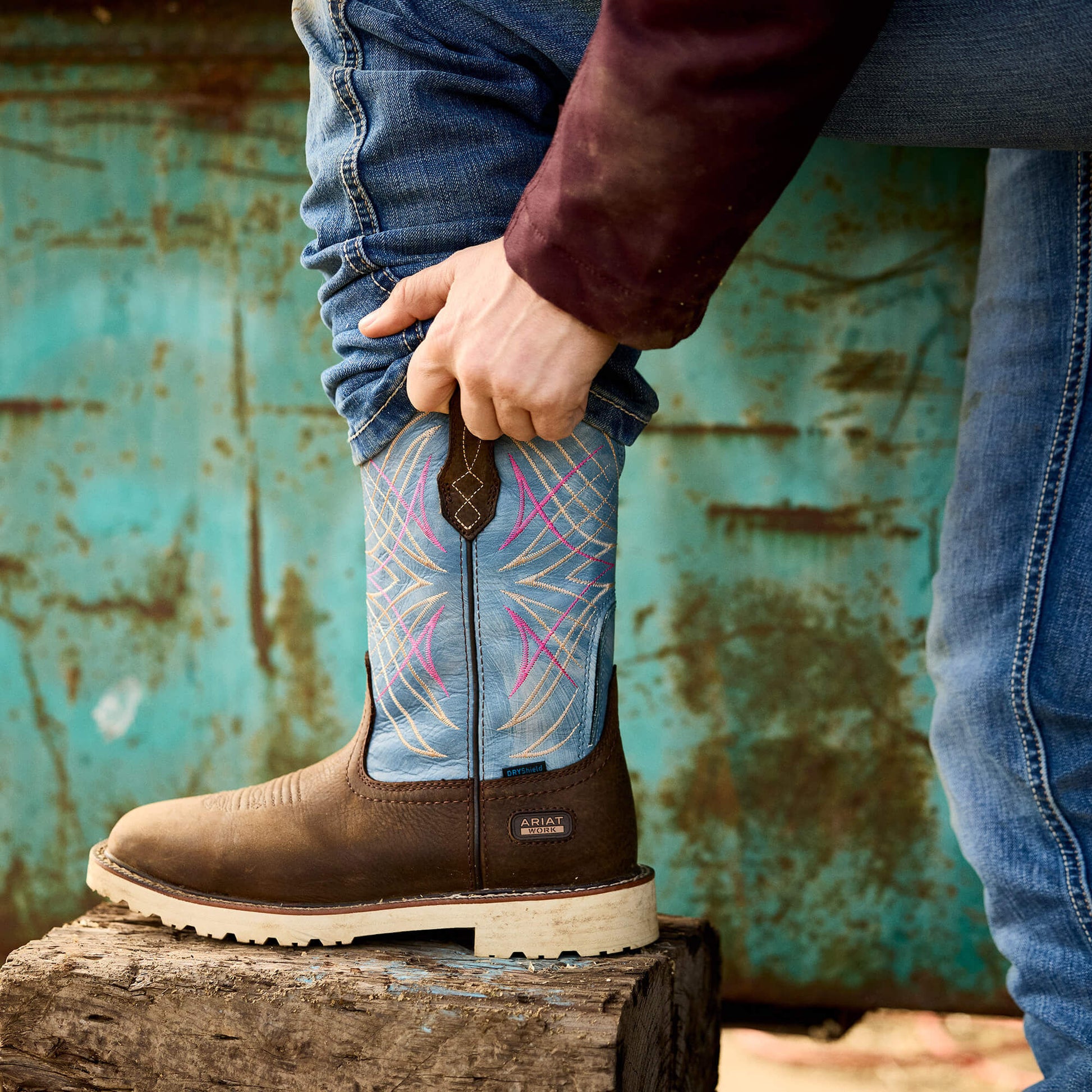 Activator Waterproof Wide Square Toe Work Boot Ariat Women|Work