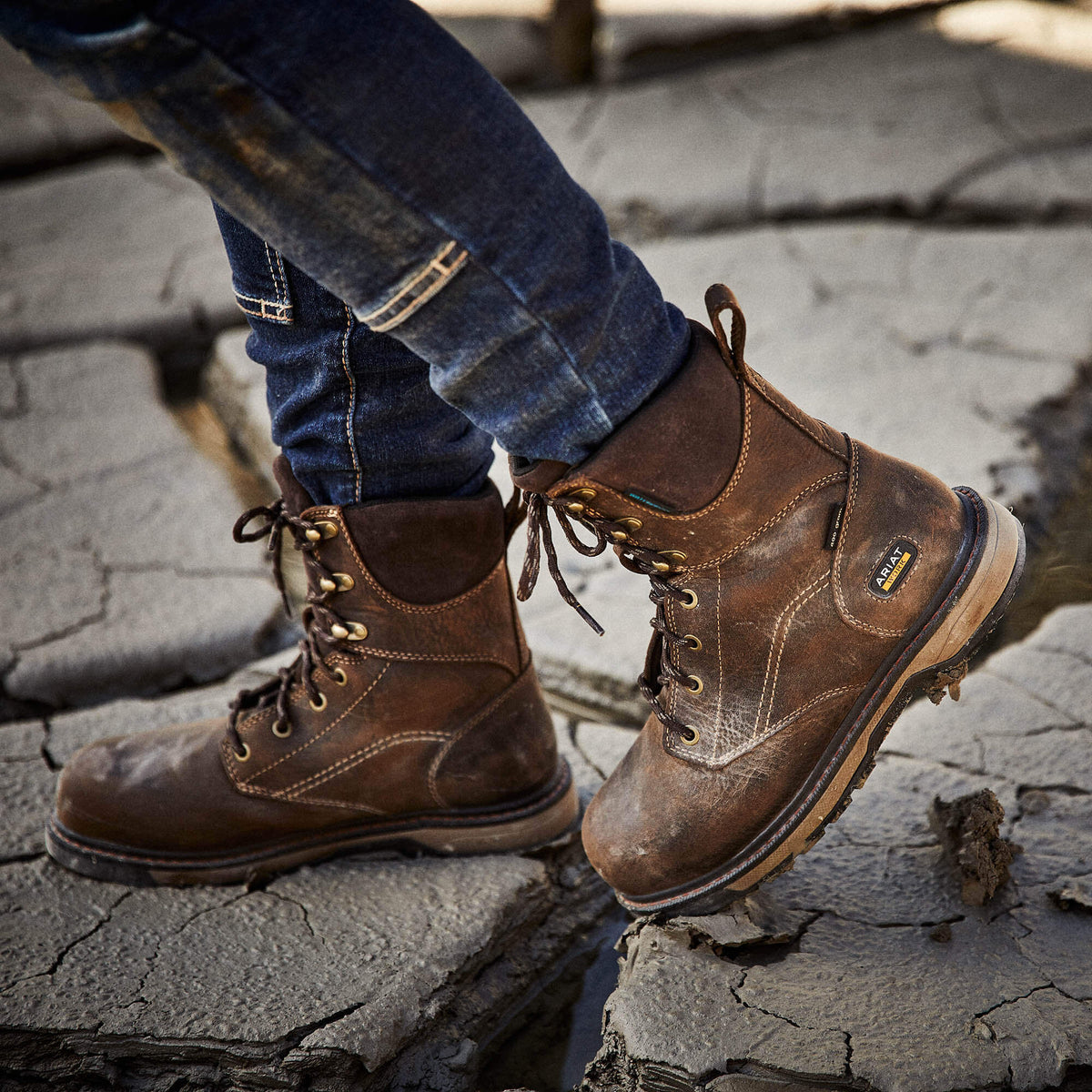 Riveter 8" CSA Glacier Grip Waterproof 400g Composite Toe Work Boot Ariat Women|Work