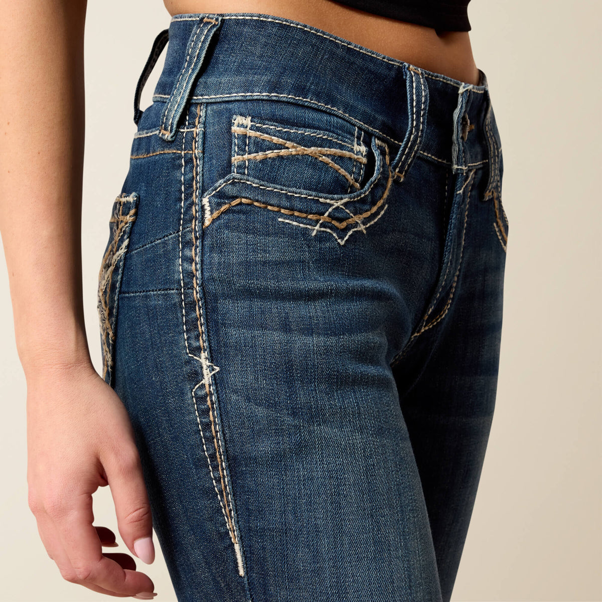 Mid Rise Entwined Festival Boot Cut Jeans Ariat Women