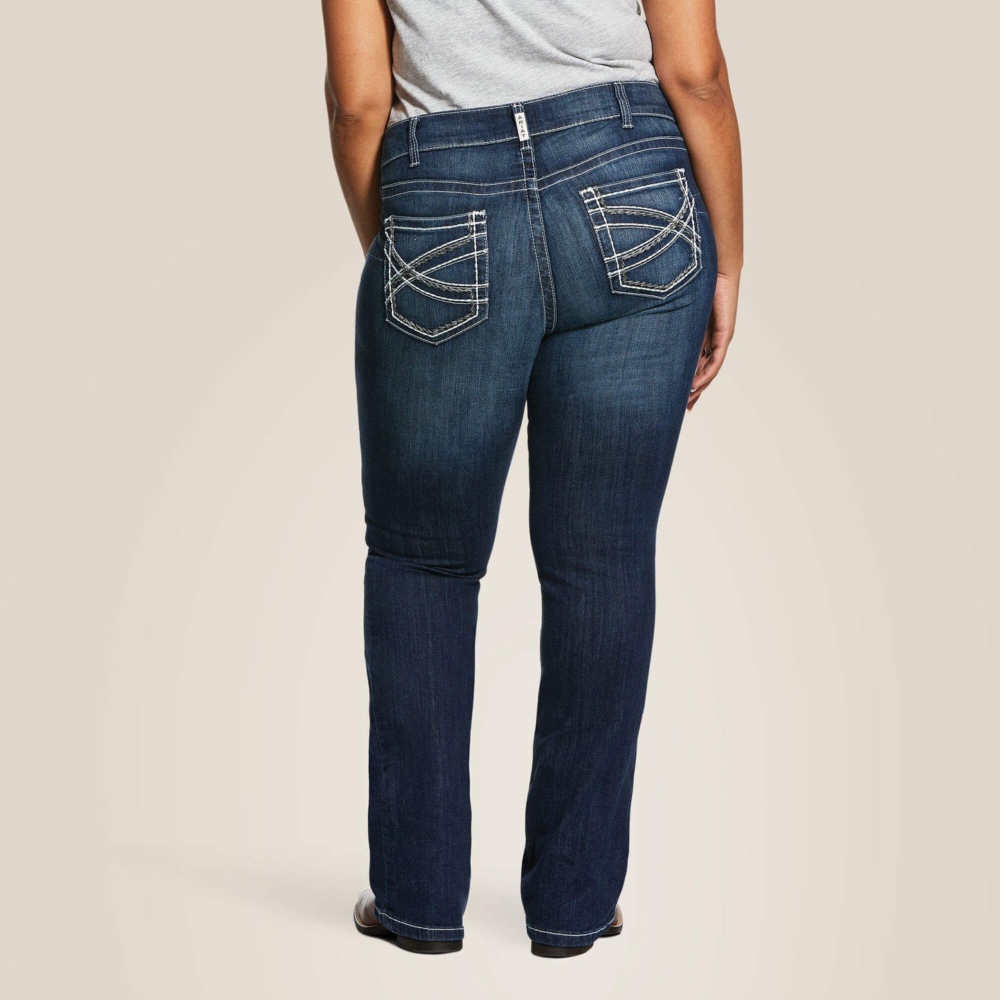 R.E.A.L. Mid Rise Stretch Entwined Boot Cut Jean Ariat Women