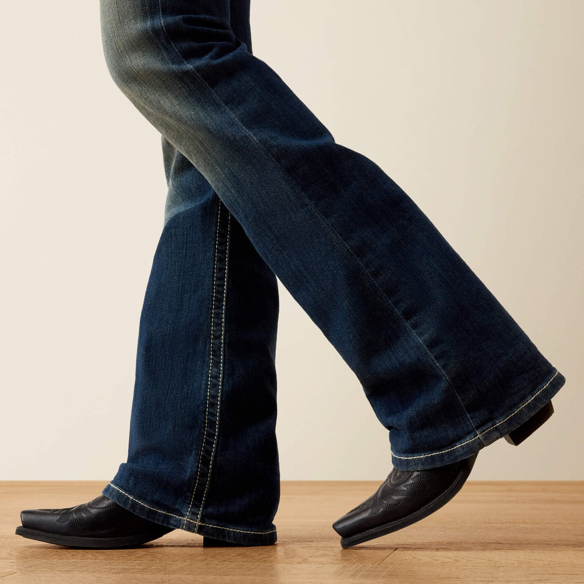 R.E.A.L. Mid Rise Stretch Entwined Boot Cut Jean Ariat Women