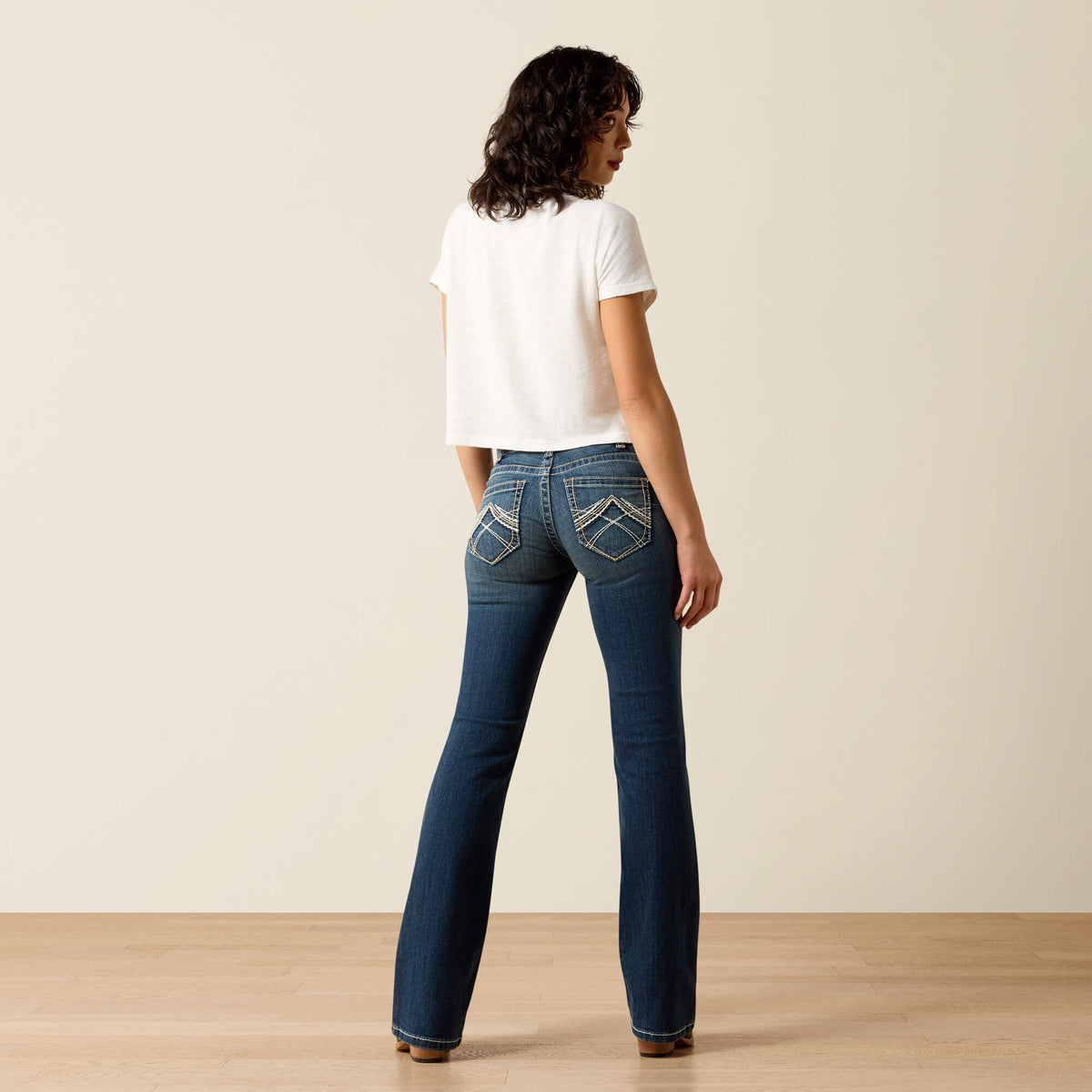 Mid Rise Whipstitch Boot Cut Jean Ariat Women