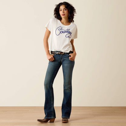 Mid Rise Whipstitch Boot Cut Jean Ariat Women