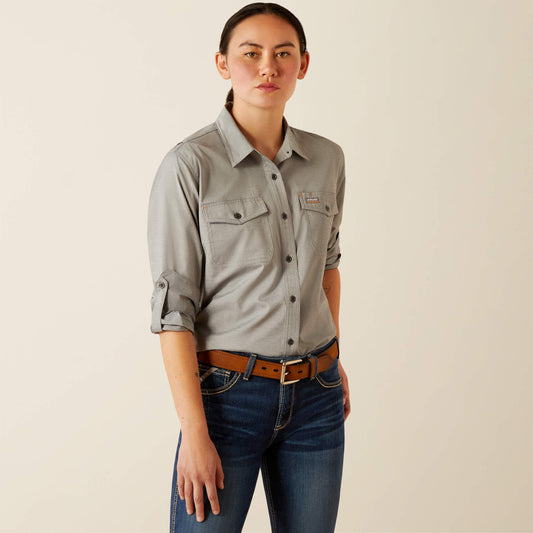 Rebar Made Tough VentTEK DuraStretch Work Shirt Ariat Women|Work