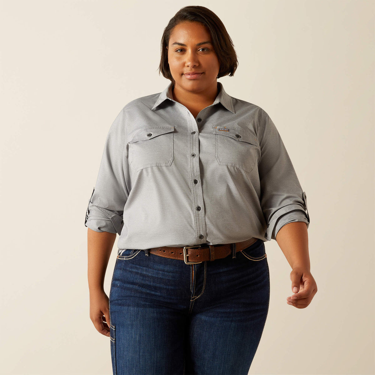 Rebar Made Tough VentTEK DuraStretch Work Shirt Ariat Women|Work