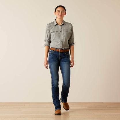 Rebar Made Tough VentTEK DuraStretch Work Shirt Ariat Women|Work