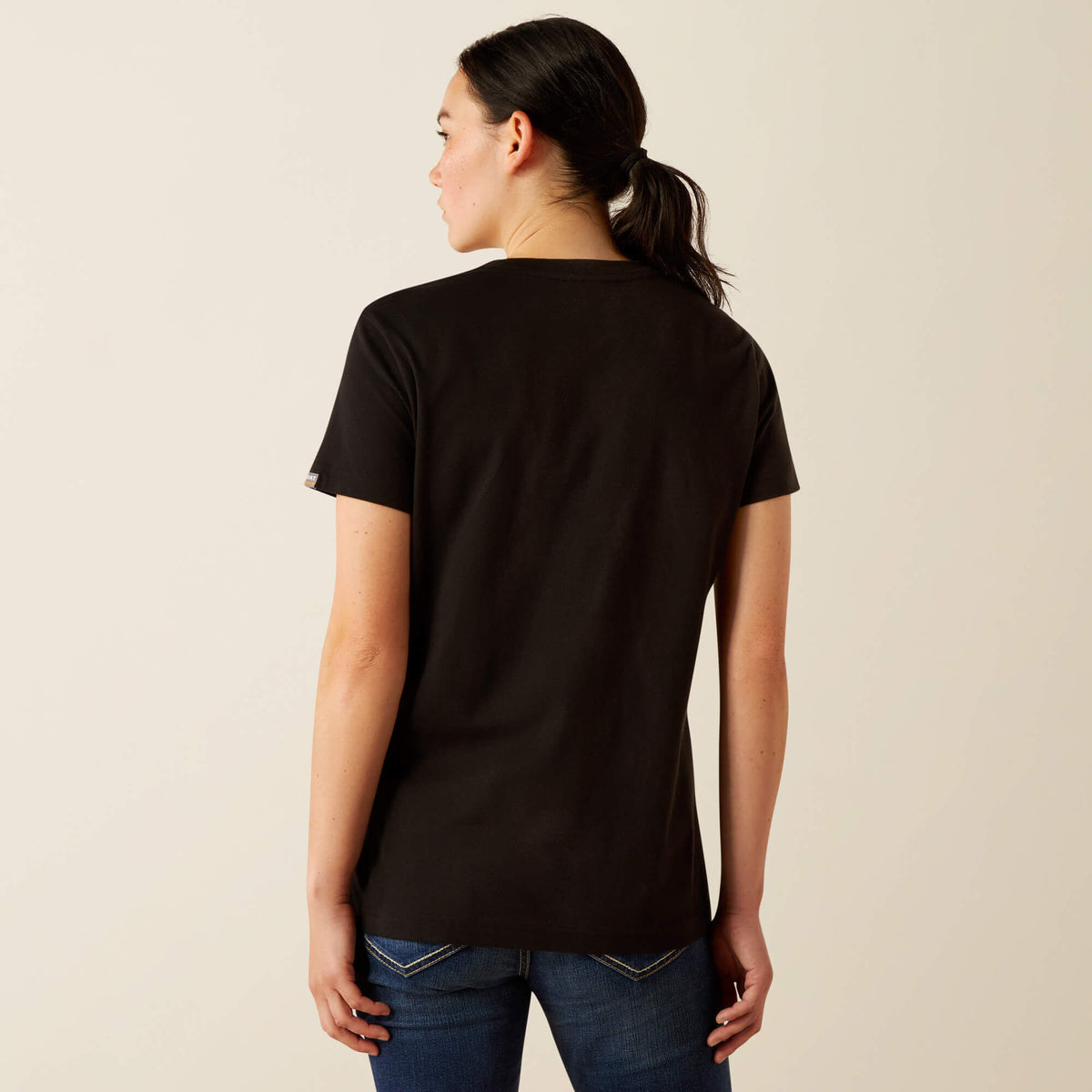 Rebar Cotton Strong Standard V-Neck T-Shirt Ariat Women|Work