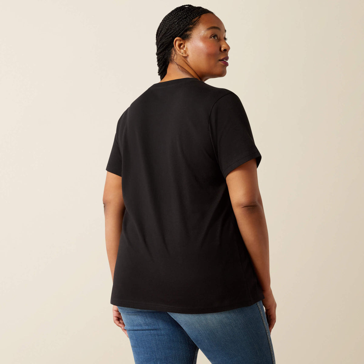 Rebar Cotton Strong Standard V-Neck T-Shirt Ariat Women|Work