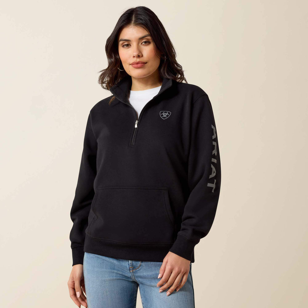 Foundation Logo 1/2 Zip Sweatshirt Ariat Women