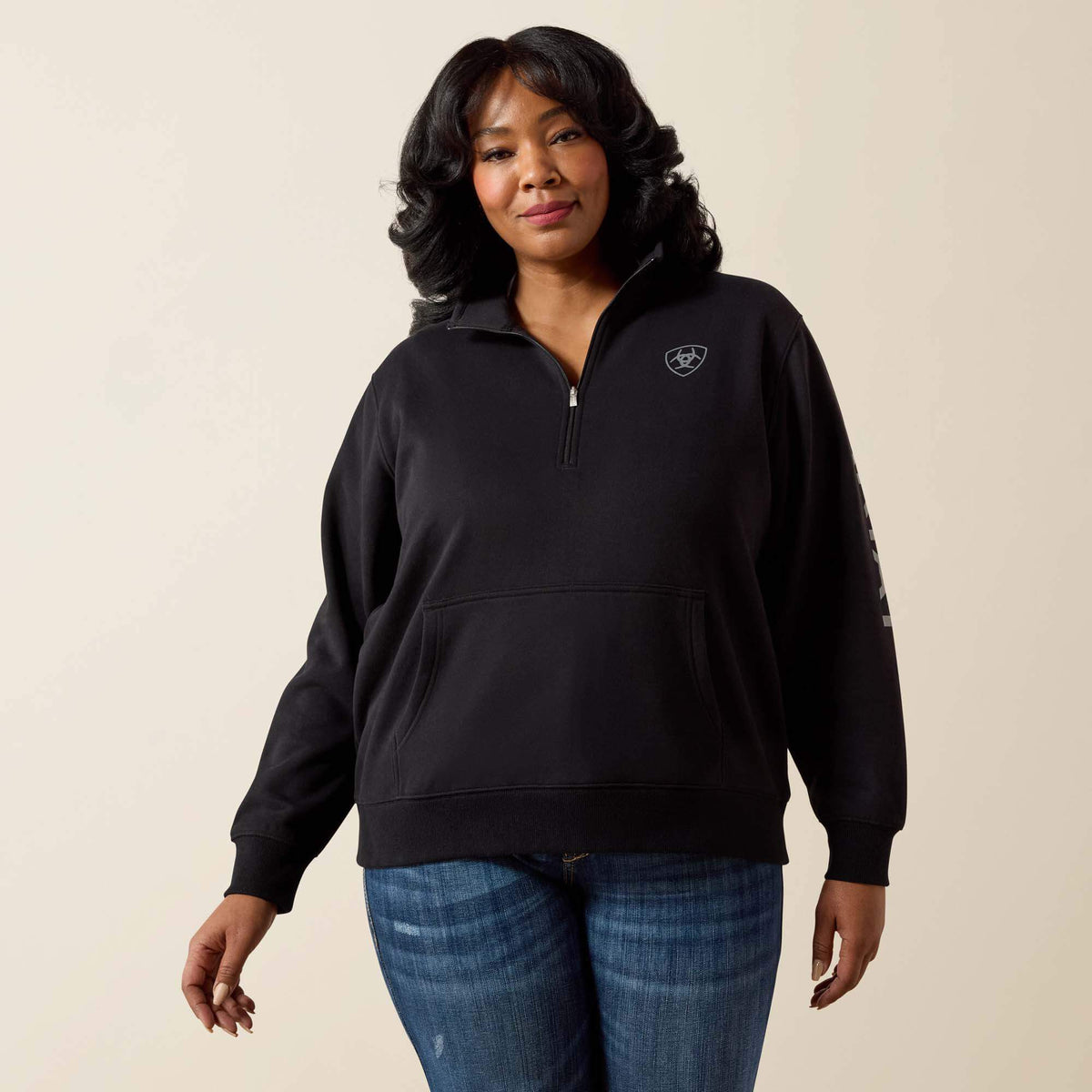Foundation Logo 1/2 Zip Sweatshirt Ariat Women