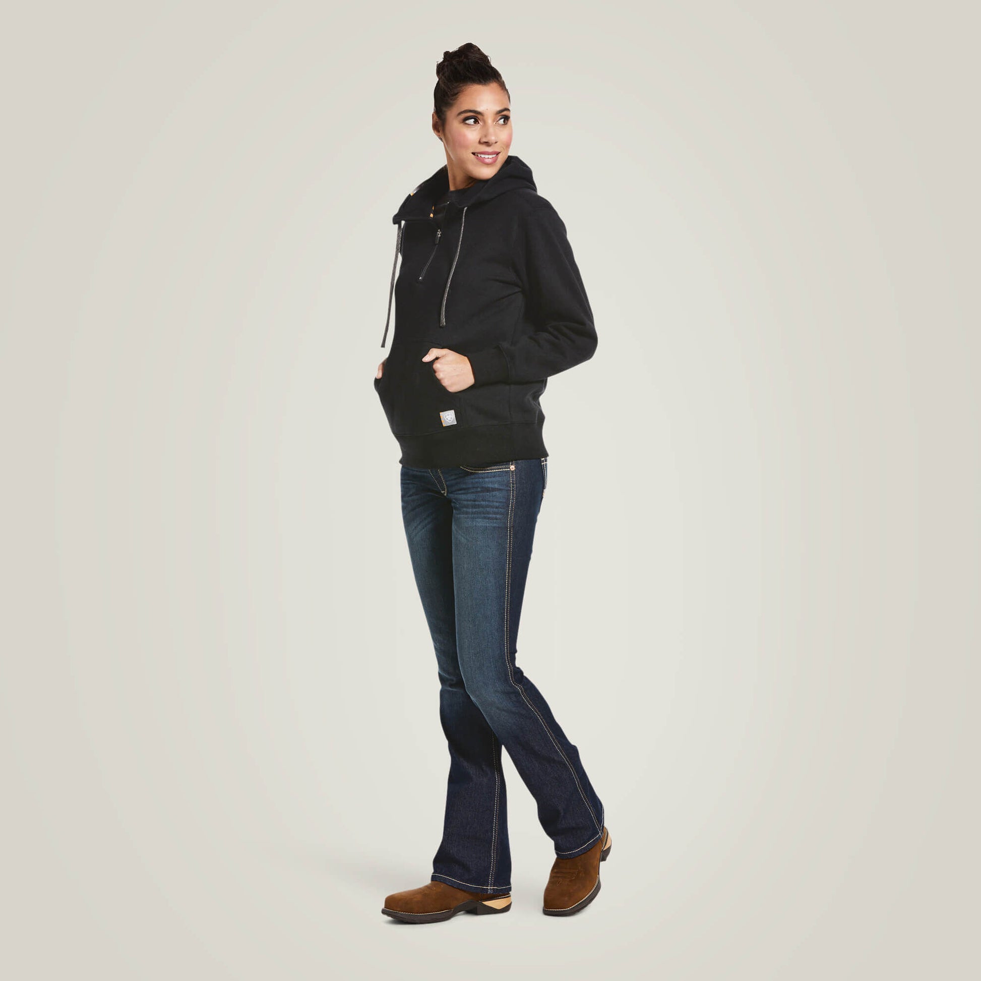 Rebar Skill Set 1/2 Zip Hoodie Ariat Women|Work