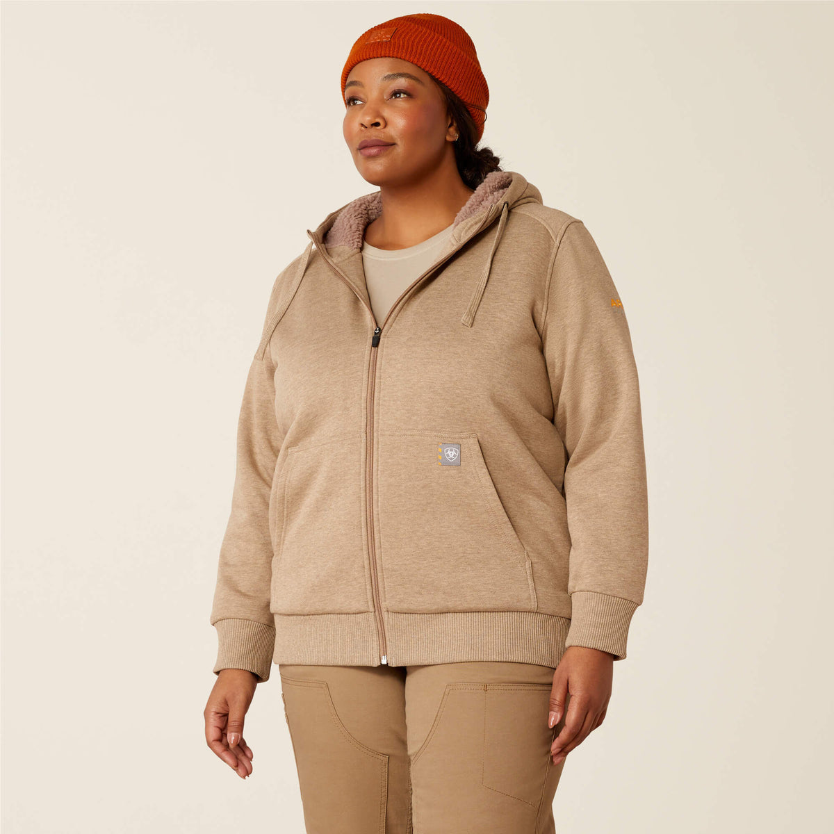 Rebar All-Weather Sherpa Full Zip Hoodie Ariat Women|Work