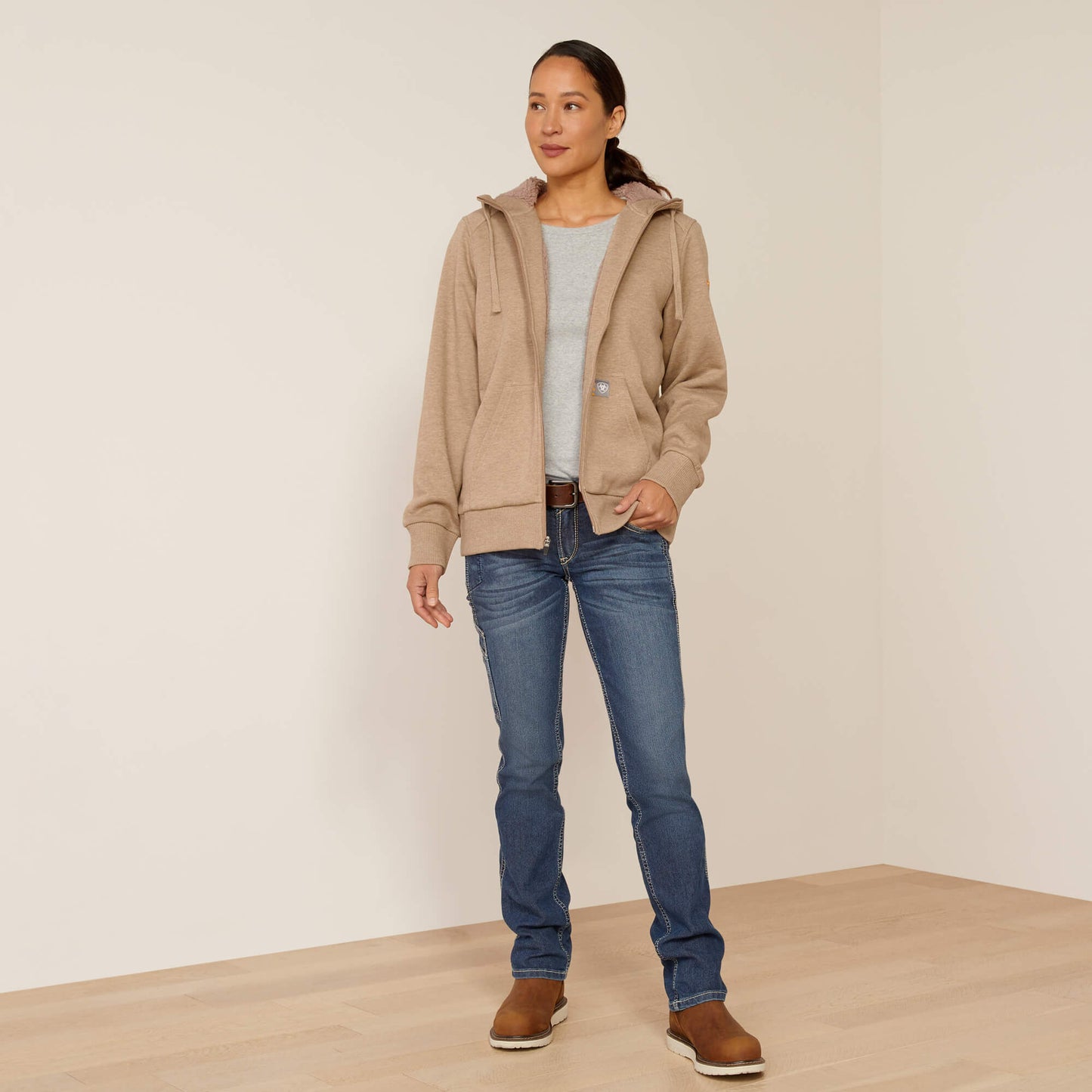 Rebar All-Weather Sherpa Full Zip Hoodie Ariat Women|Work